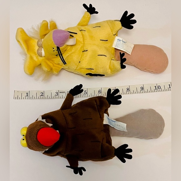 1999 Angry Beavers Daggett & Norbert Beanbag Plus+Funko - Picture 4 of 7